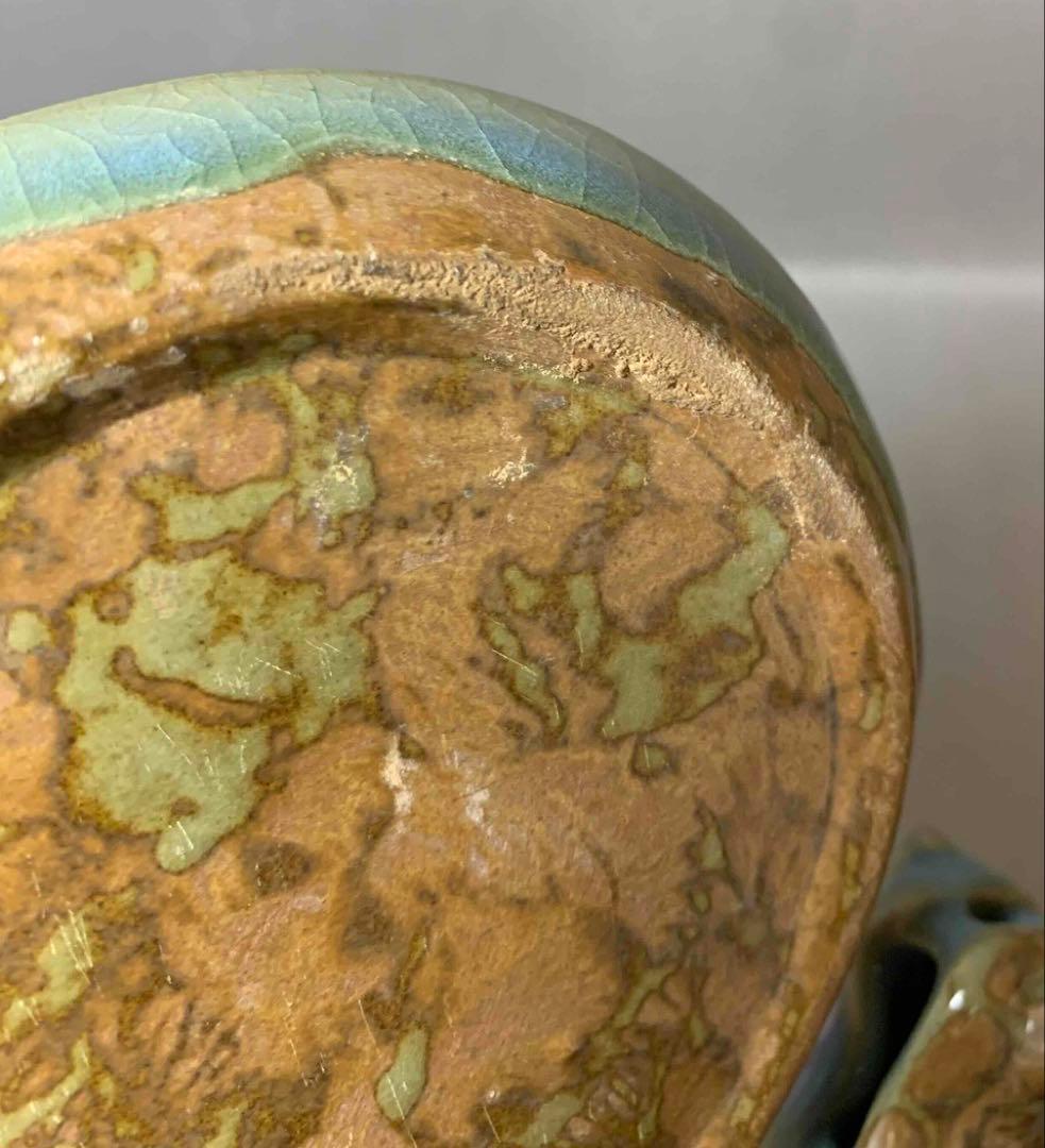 中国 鈞窯写　龍形皿（洗筆）　f2250403