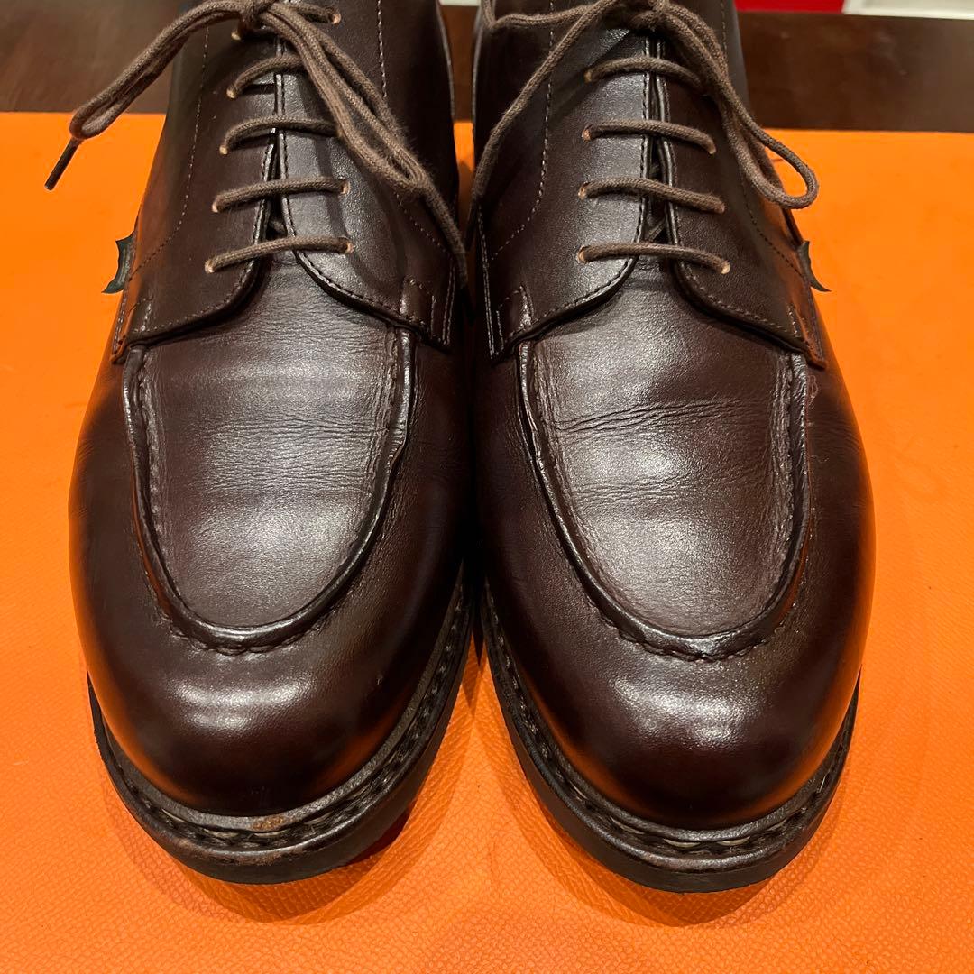 パラブーツ Uチップ シャンボード ダークブラウン UK9.5 paraboot