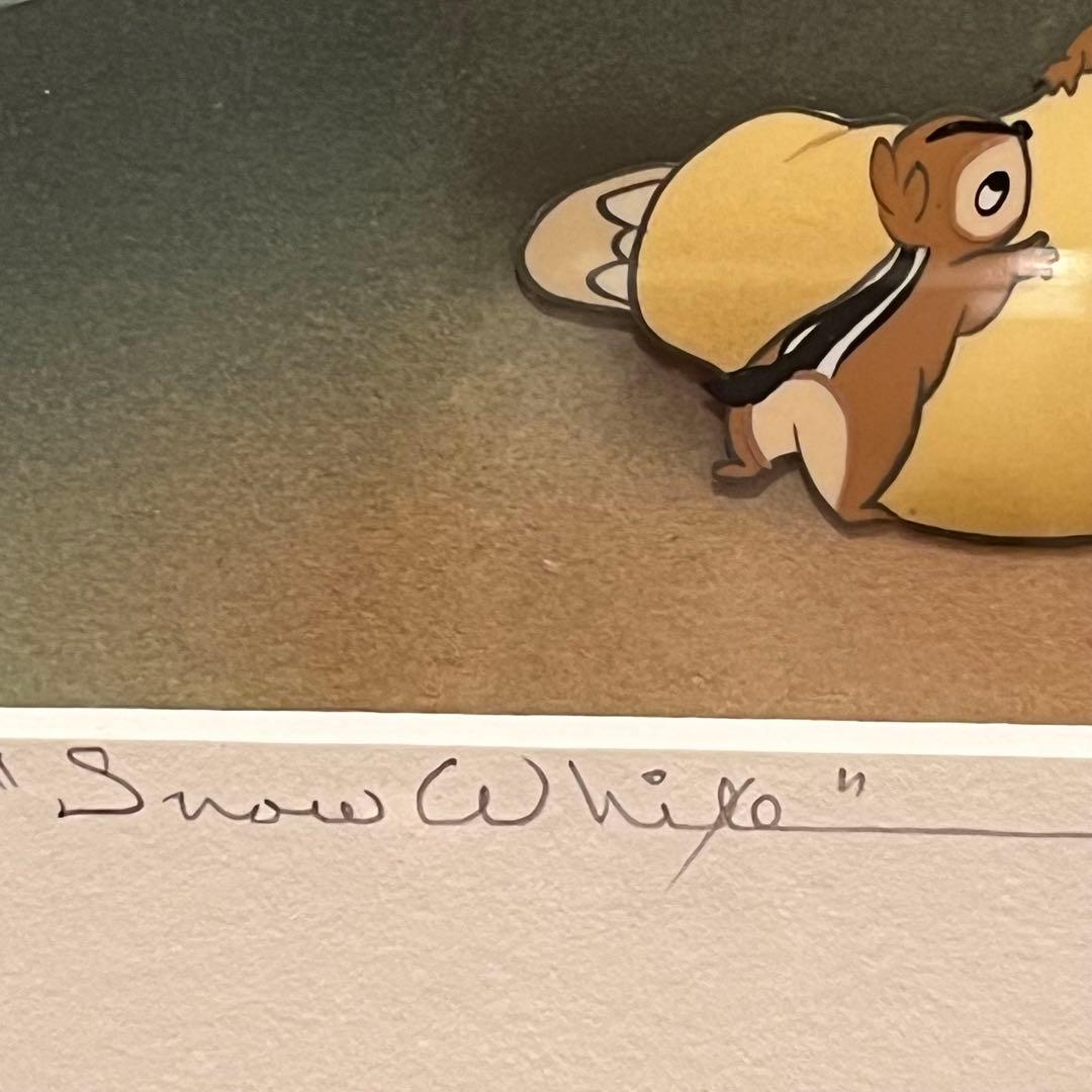 本物 限定 250枚 白雪姫 生セル画 ディズニー アニメーター 美品 絵画