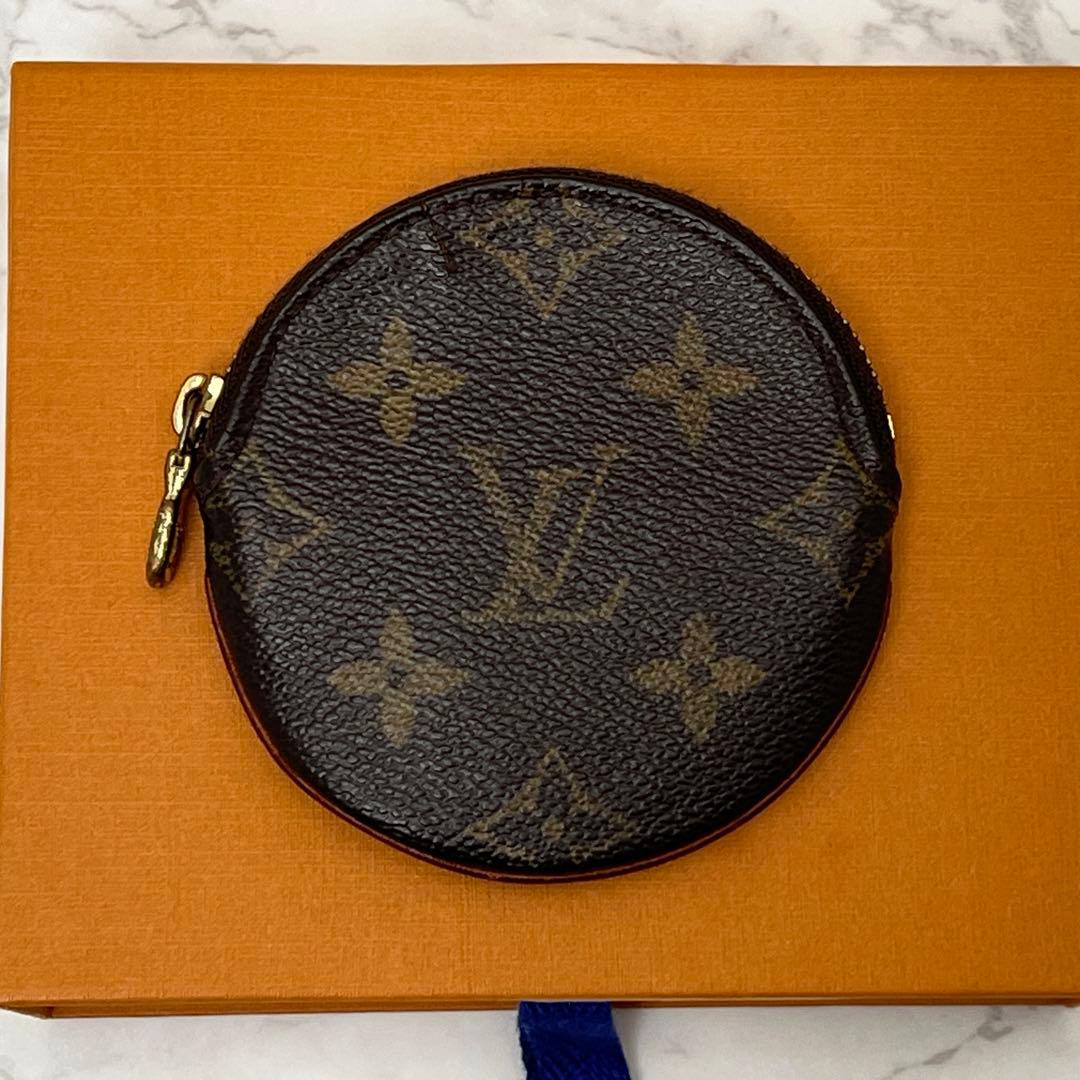 ルイヴィトン 小銭入れ ポルト モネ・ロン ケース ブラウン