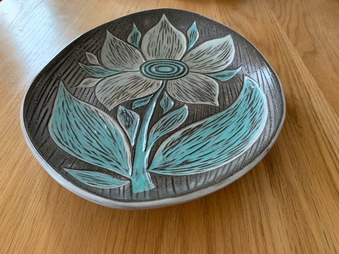 北欧　Upsala Ekeby ウプサラエクビィ マリシムルソ　大皿　プレート 北欧 Upsala Ekeby ウプサラエクビィ マリシムルソ 大皿 プレート 北欧