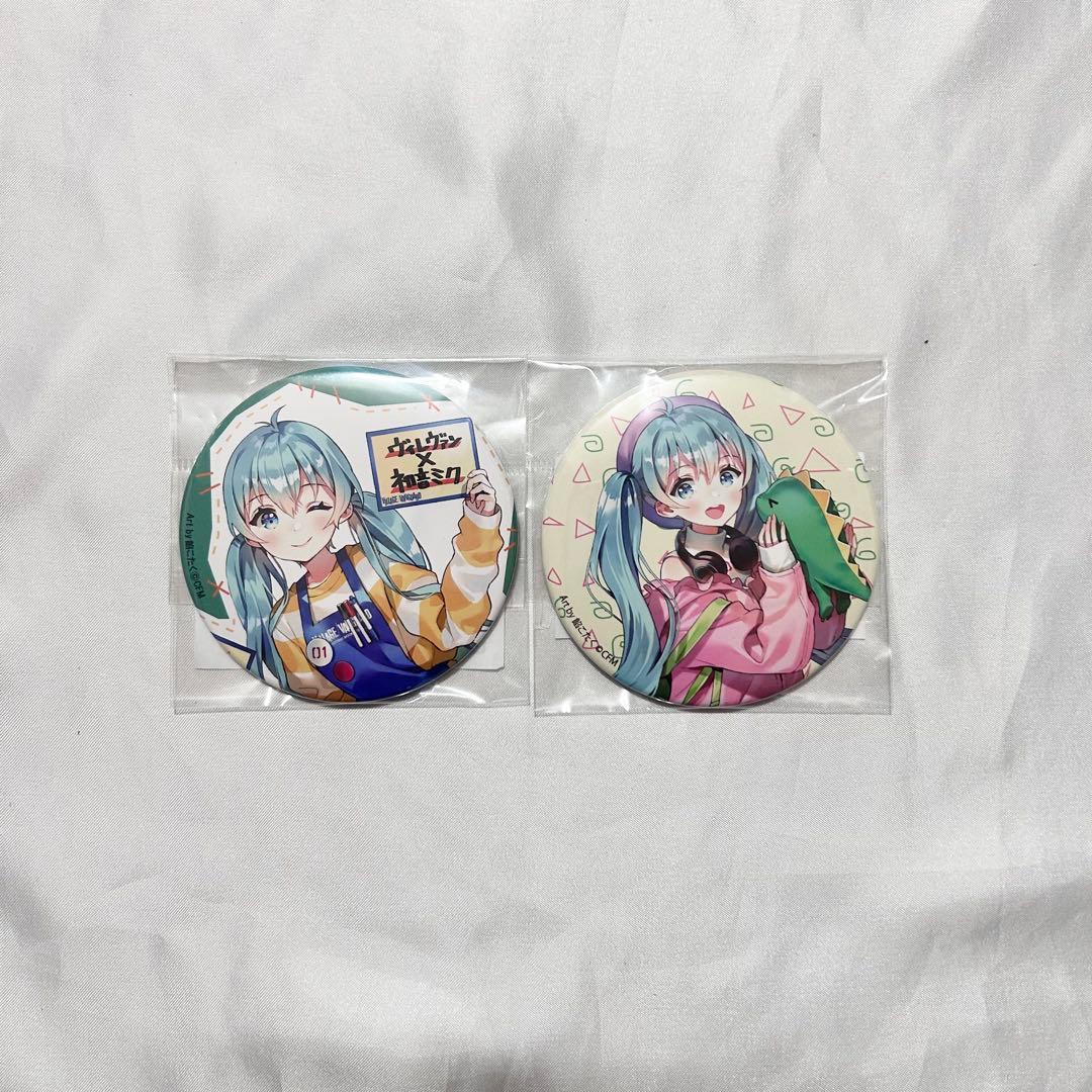 初音ミクヴィレッジヴァンガードコラボ缶バッジセット初音ミク