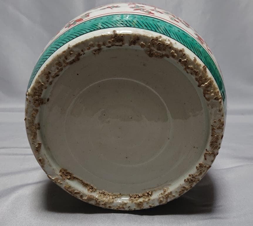 コレクター収集品 ベトナム 安南 赤絵鳳凰紋 水指