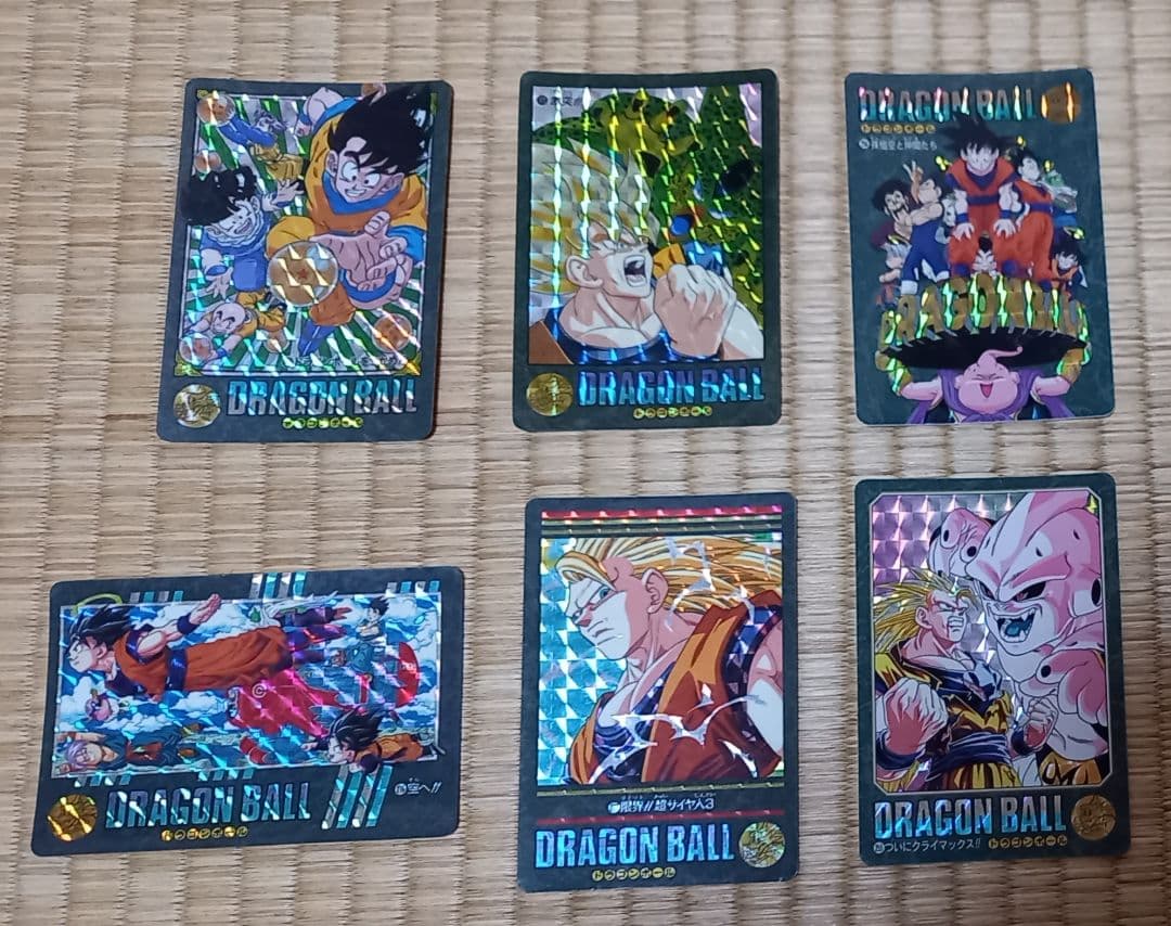 6枚セットドラゴンボール カードダスビジュアルアドベンチャー