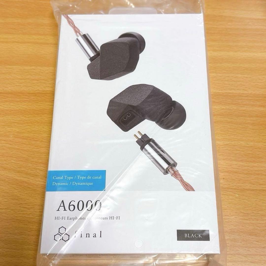 新品未開封】final A6000 有線イヤホン ブラック - メルカリ