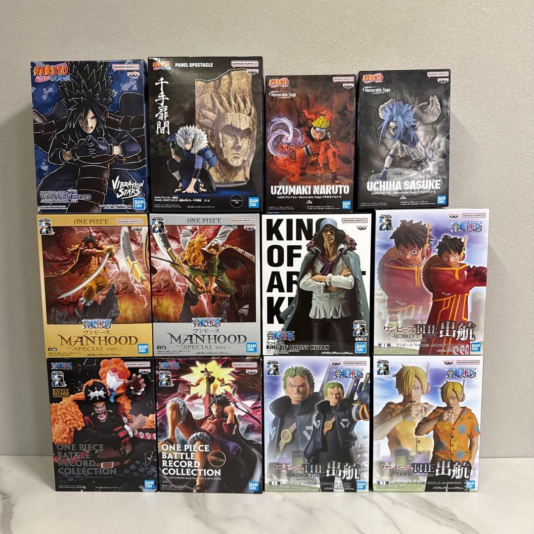 ワンピース ナルト フィギュア 12体