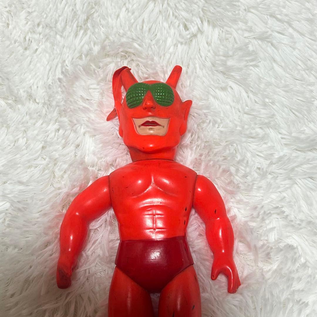 【当時物】　タイガーマスク　ザ・レッド・デスマスク（赤き死の仮面）ソフビ