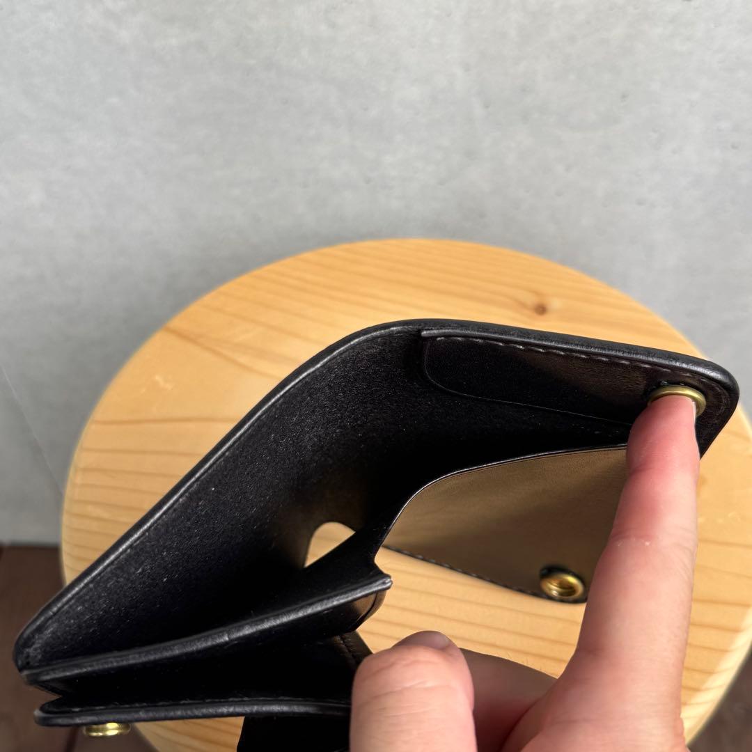 Gold Kid ゴールドキッド レザー 牛革 財布 黒 新品 未使用