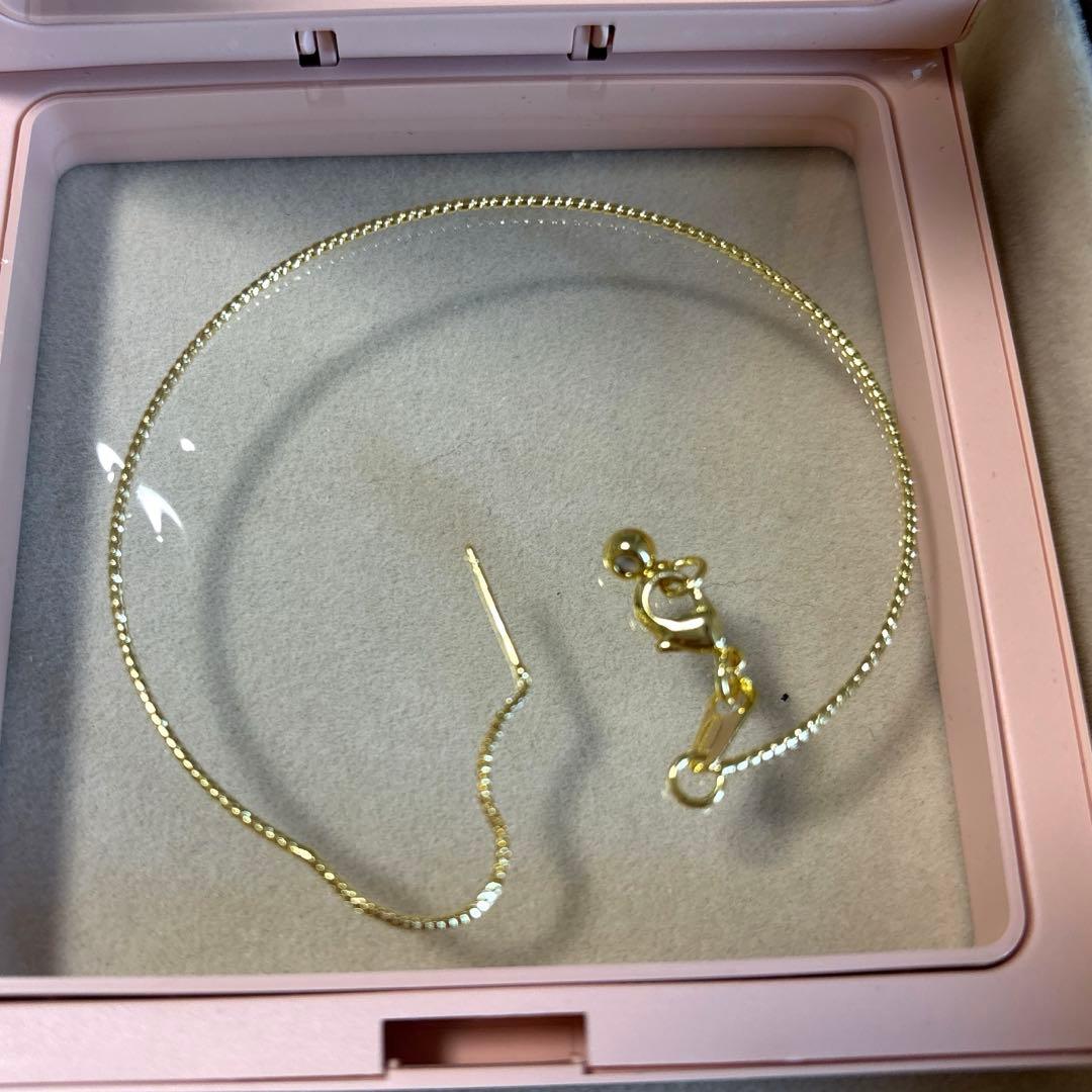 ピン針 ネックレス 天然石の玉が入る！合金 1本