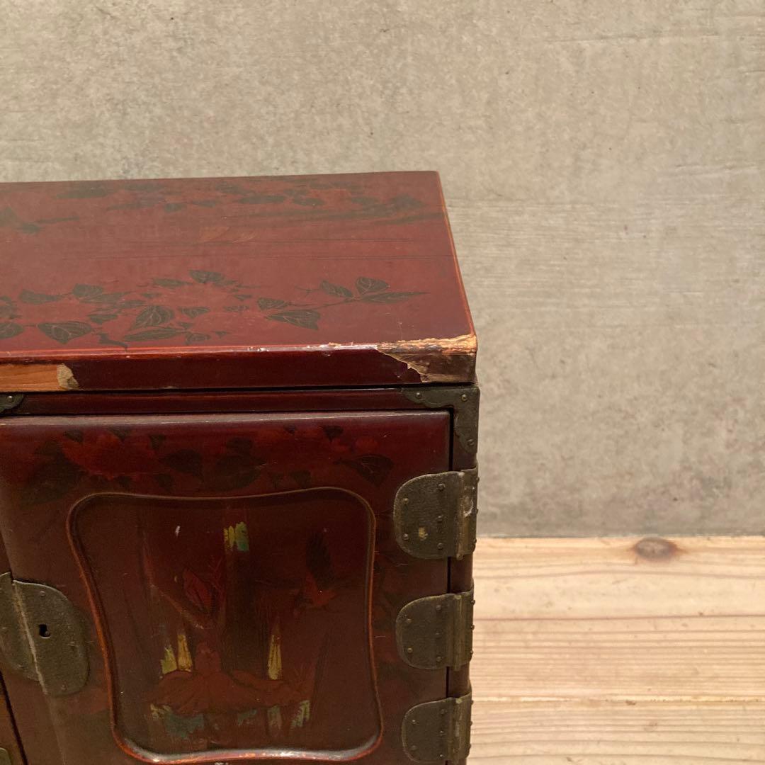漆塗り 小箪笥 アンティーク　当時物　昭和レトロ　和箪笥 和家具　骨董