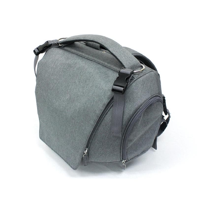 OPPO オッポ ロング ペット キャリーバッグ グレー 犬 猫 広め空間