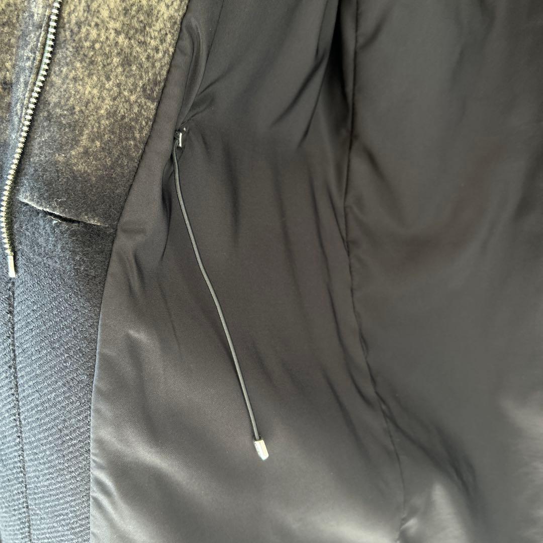 NEIL BARRETT ニールバレットコート　カーキ×ブラック　サイズ44