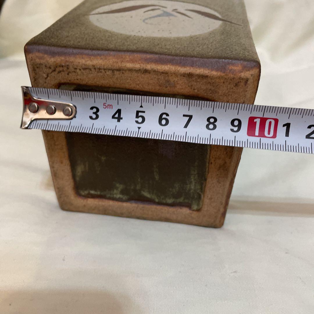 刷毛目角瓶民藝陶芸