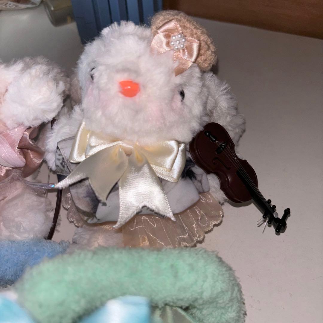 うさぎ　ねこ　ぬいぐるみ　ドール　キーホルダー　まとめ売り　フリル　レース