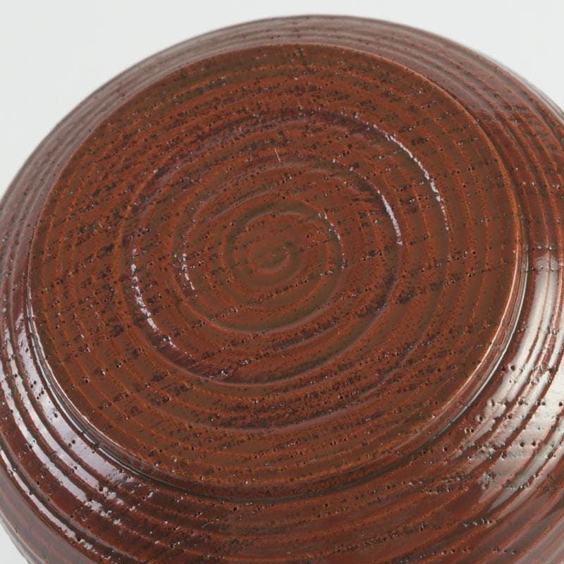 茶道具 漆塗 帽子茶器 棗 時代箱付 V 9816