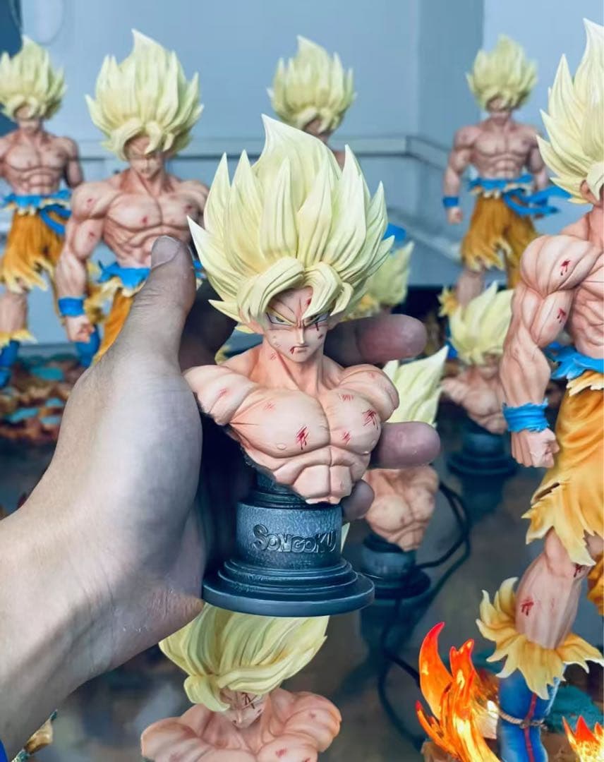 ドラゴンボール 孫悟空 ガレキ ガレージキット スタチューX②⑤④