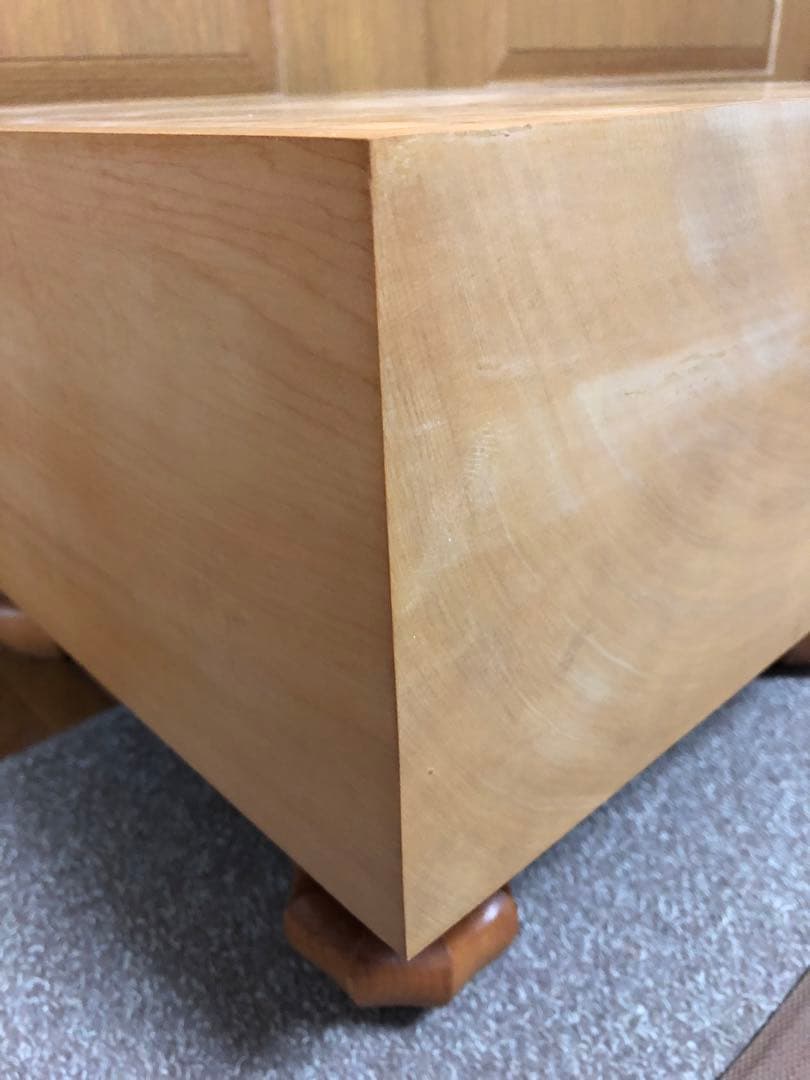 【美品】丸正謹製　御碁盤　囲碁　碁盤　へそ有り　脚付き