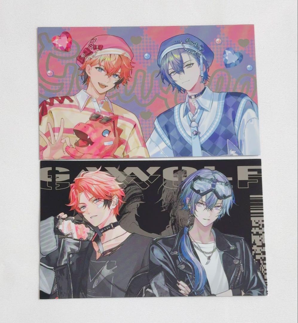 にじさんじ ぎゃうるふ チェキ風カード 小柳ロウ 赤城ウェン - メルカリ