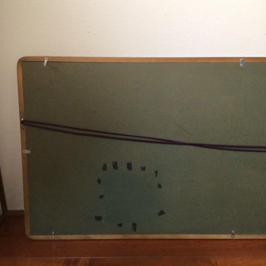 No3136 扁額装　猪原大華　金鷄図　彩色花鳥画　絹本　日本画　絵画　送料無料