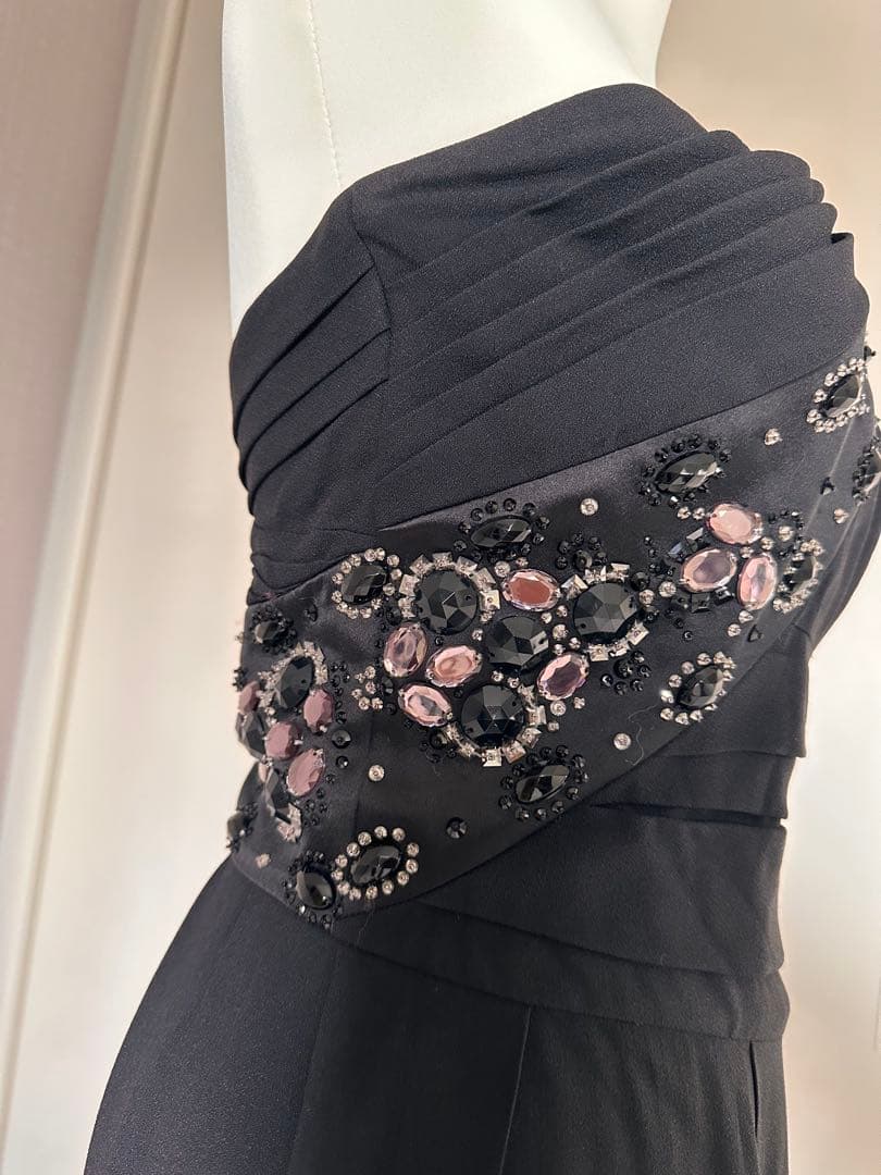 DIOR ワンショルダー ドレス ブラック 36