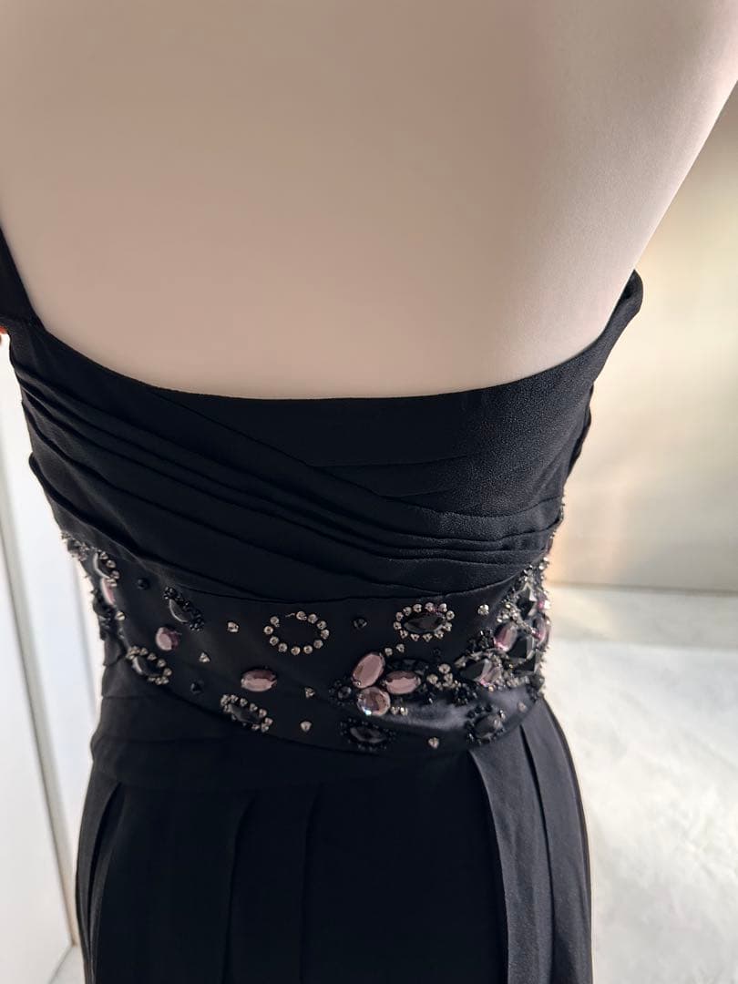 DIOR ワンショルダー ドレス ブラック 36