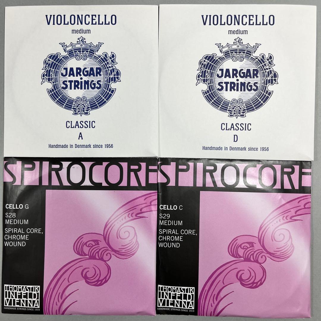 新品】チェロ弦セット ヤーガー AD スピロコアGC - メルカリ