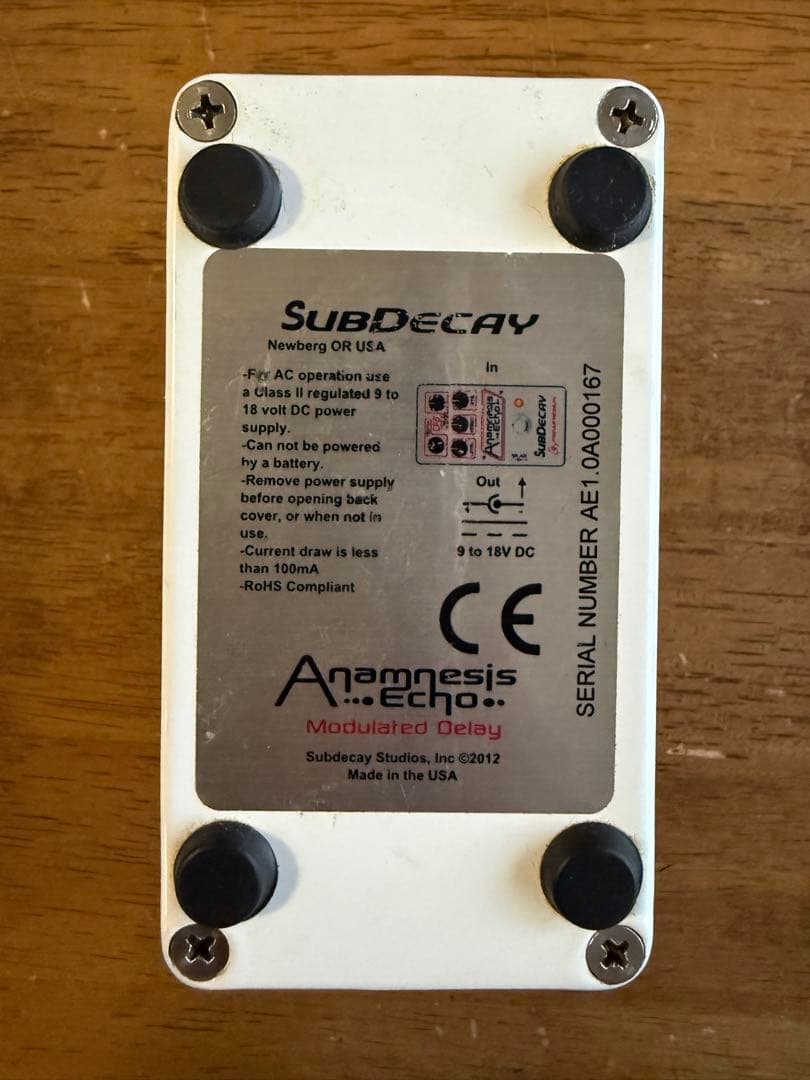 SubDecay Anamnesis Echo モジュレーテッドディレイ