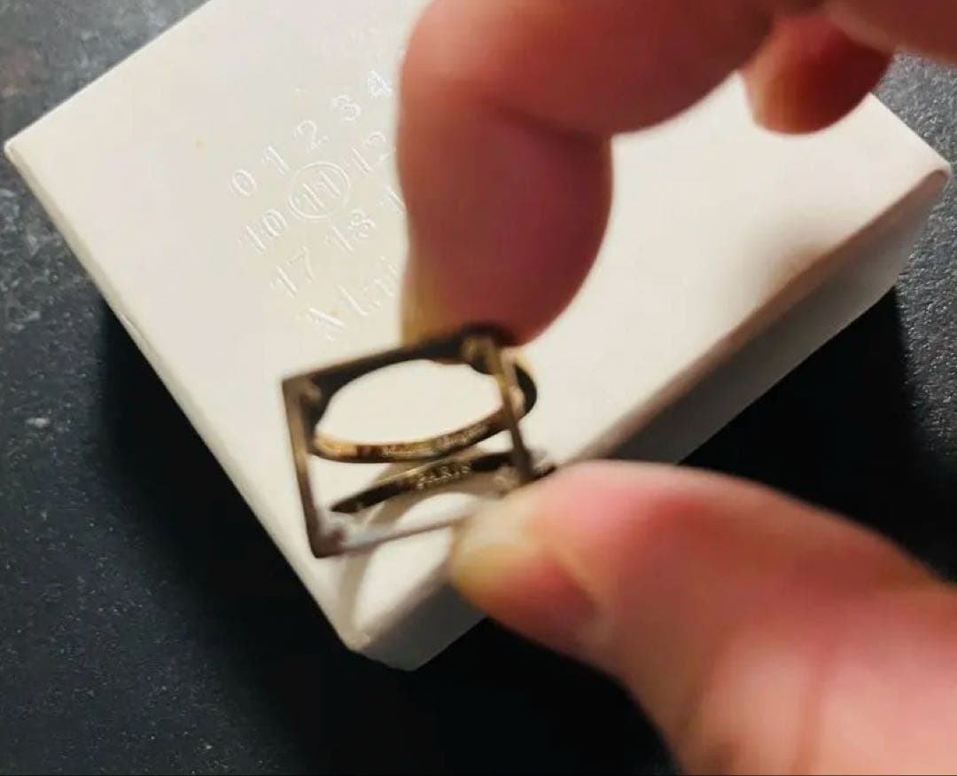 メゾン マルジェラ 4ステッチ リング シルバー製 指輪