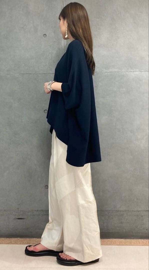 <美品> アドーア クリアドライニットポロ