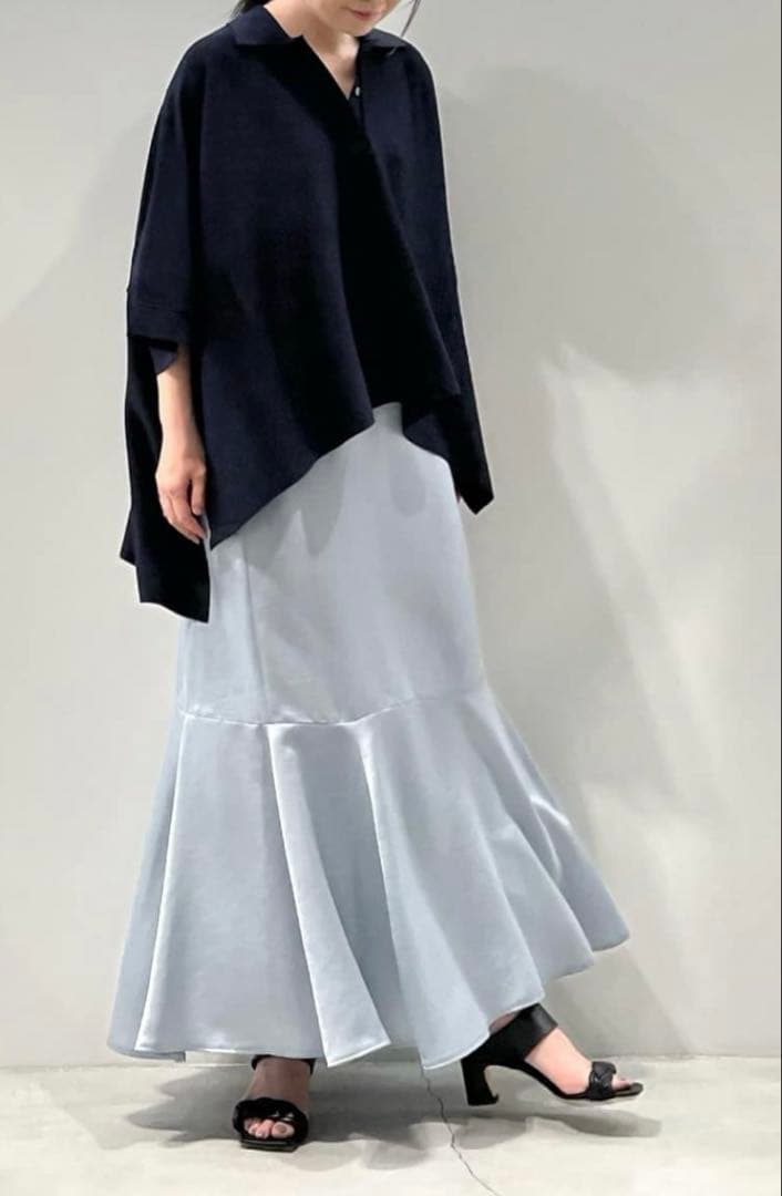 <美品> アドーア クリアドライニットポロ