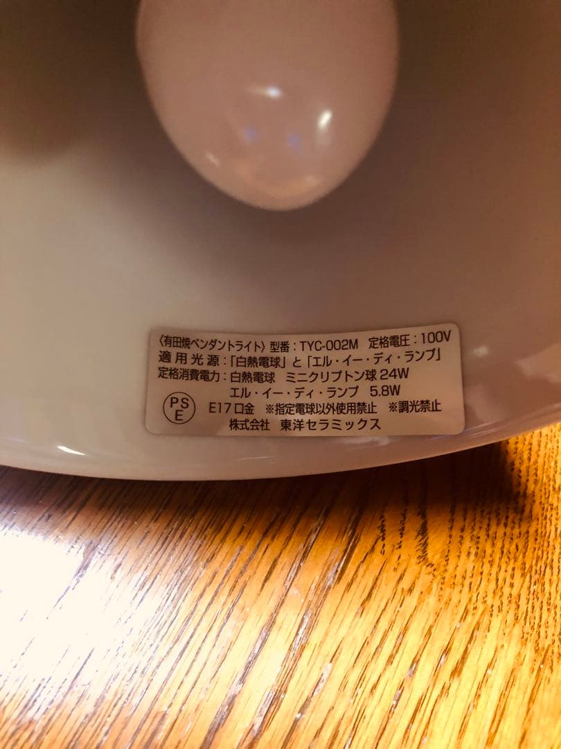 《 有田浪漫グラス × 福泉窯 》染錦ぶどう ペンダントライト LED電球付き