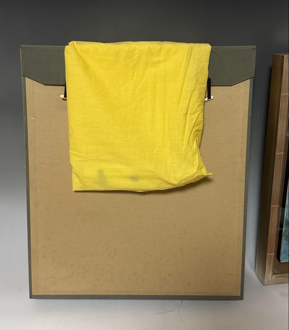 今井信吾　油絵　人物　少女・猫　日動画廊　油彩　8F