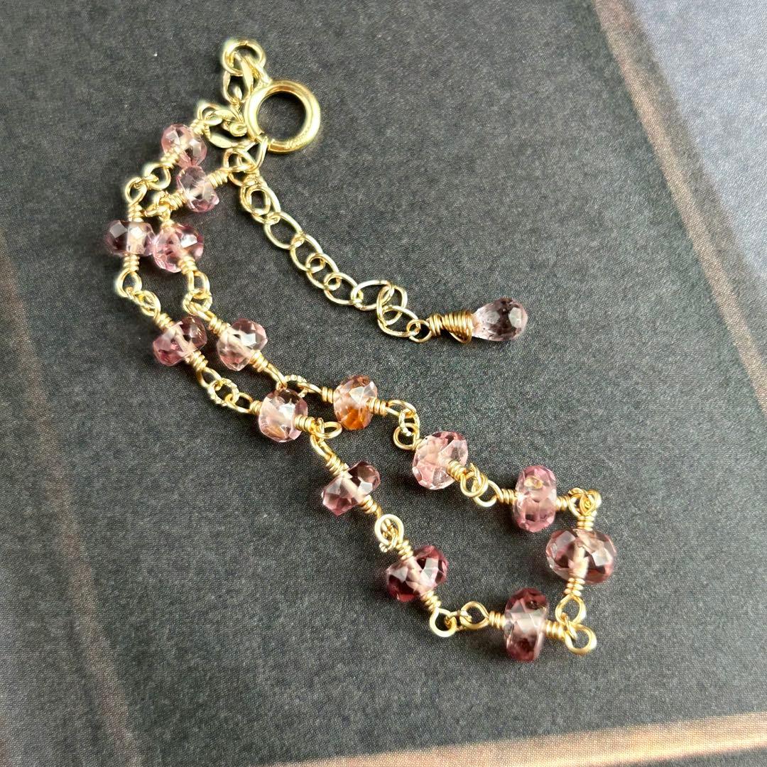 専用✳︎14kgf マラヤガーネット ドラゴンガーネット ブレスレットとピアス