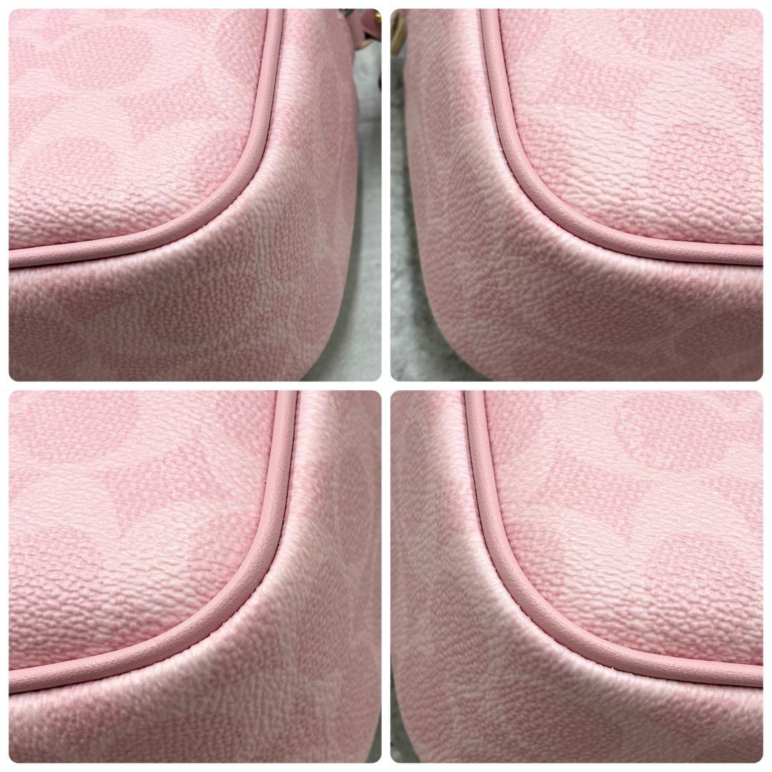 ✨極美品✨コーチ　ジェイミー　カメラバッグ 2way レザー　ファスナー　ピンク
