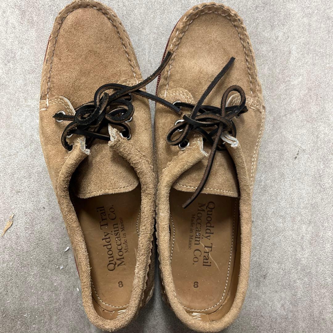 クオディトレイルモカシン　ベージュ スエード モカシン 新品未使用