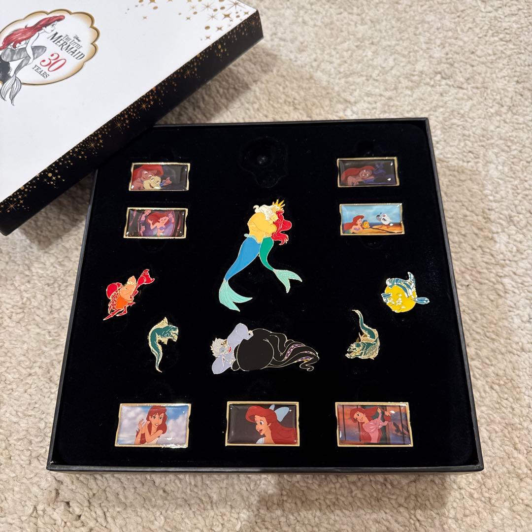 ディズニー　リトルマーメイド30周年　アリエル　ピンバッジセット