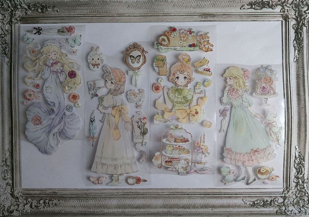 ✩再販✩J45＃夢中的愛爾莎(水晶)檸檬樹 切り売り海外人物マステ女の子