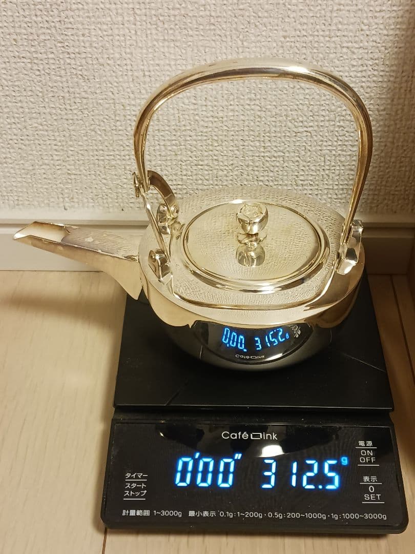 純銀製 酒器 銚子 重量 約312グラム 阪急百貨店造 - メルカリ