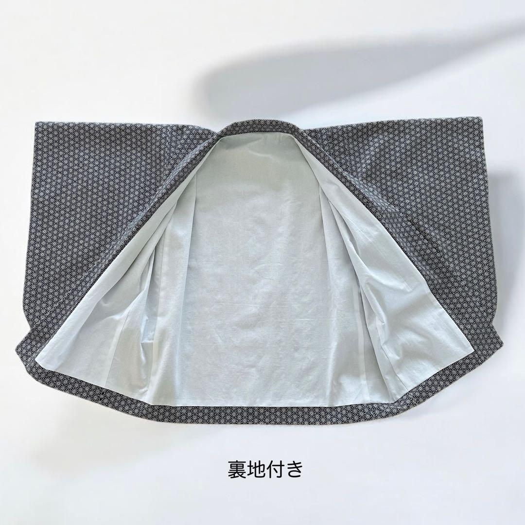 ぽよよ★［麻の葉ライト］羽織袴3点セット ハンドメイドꕤ七五三 5歳男の子