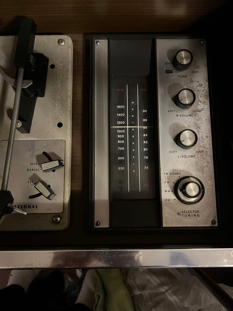 アンティークステレオナショナル 昭和レトロ 可動テスト済み