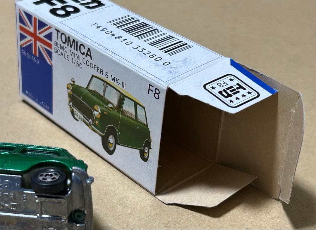 トミカ F8 ミニクーパー 輸出仕様 メタグリーン
