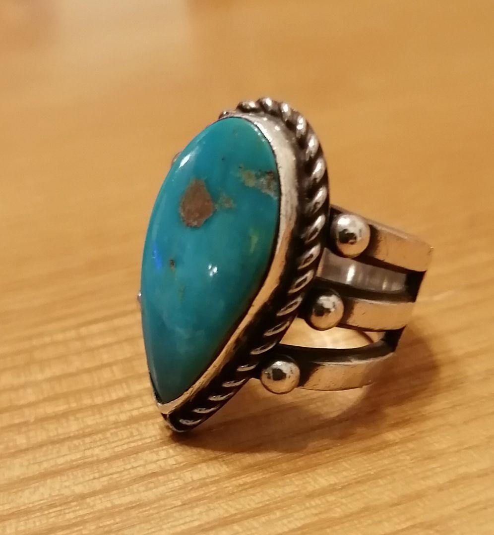 Herman Smith ハーマンスミス キングマンターコイズ リング！ナバホ