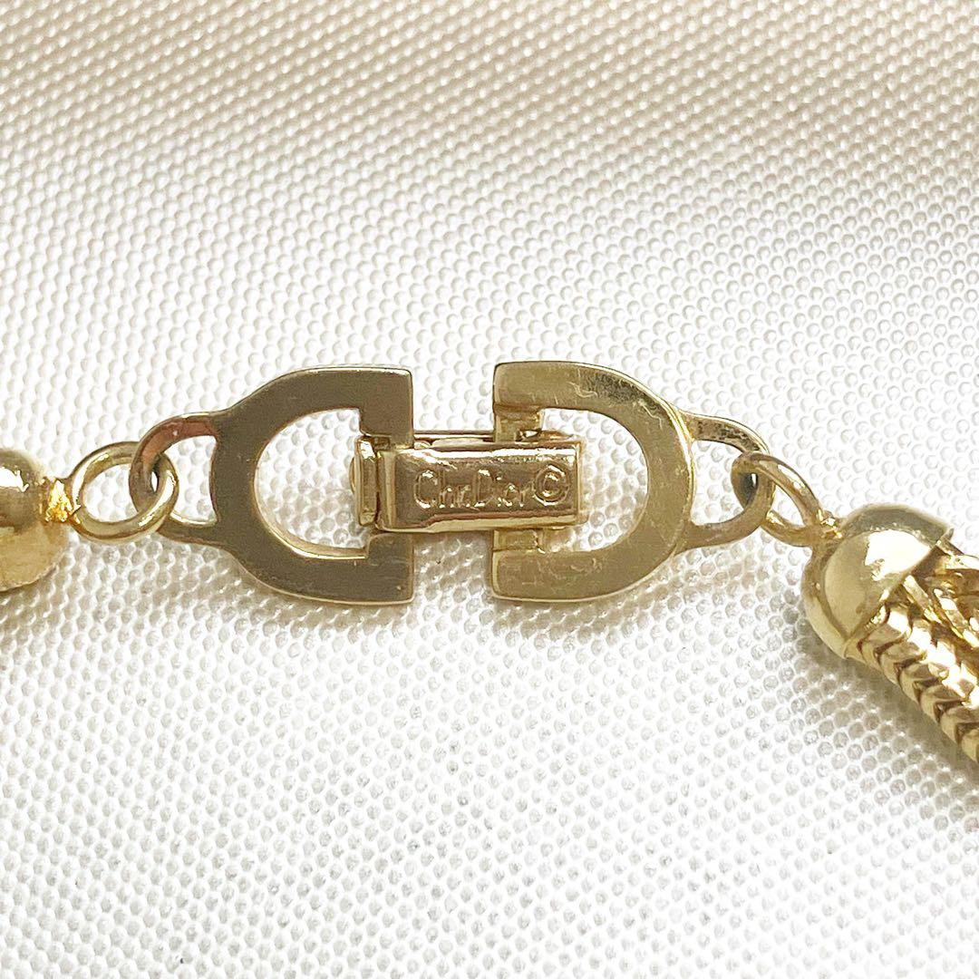 美品✨ クリスチャン　ディオール　ブレスレット　喜平　ツイスト　ゴールド　希少