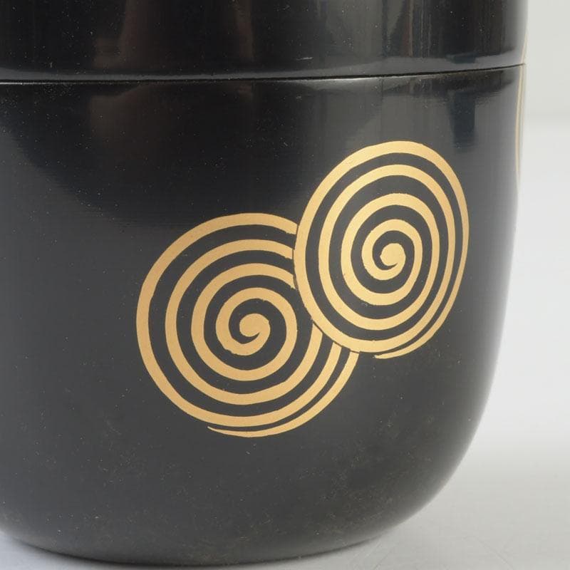 茶道具 坂下仙秀作 淡々斎好写 渦蒔絵 中棗 共箱 V 9834 - メルカリ