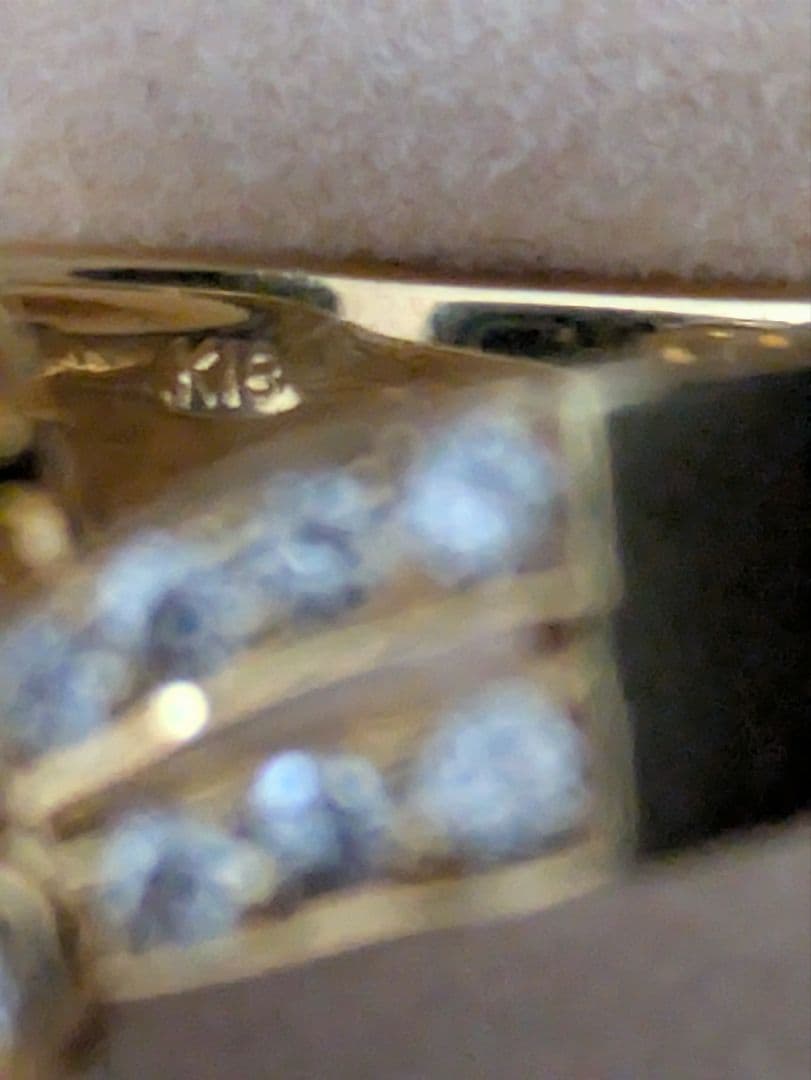 mayuブルーイエローサファイアダイヤモンドフラワーデザイン K18リング