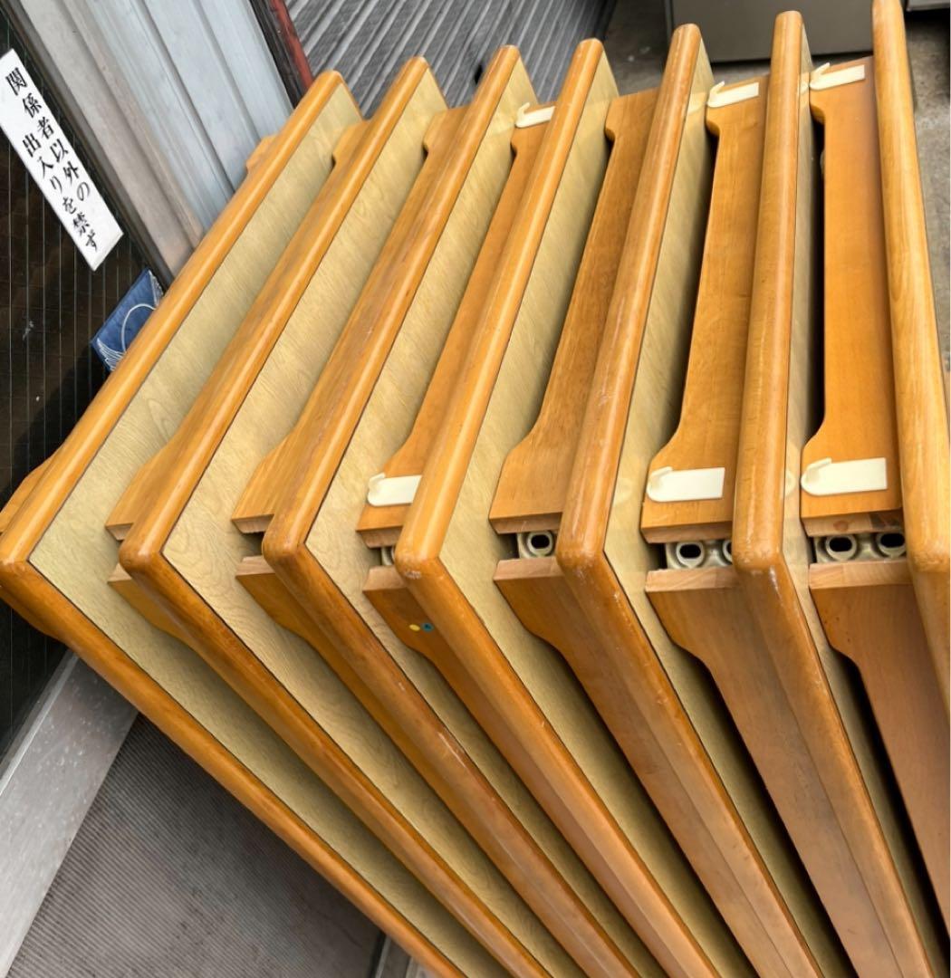 カリモク ダイニングテーブル 作業台 陳列台 台 店舗 テーブル 4台セット