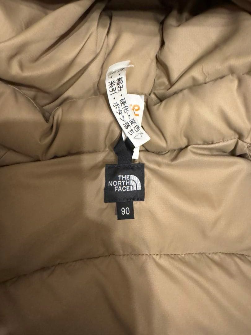 THE NORTH FACE フード付きダウンジャケット ベージュ