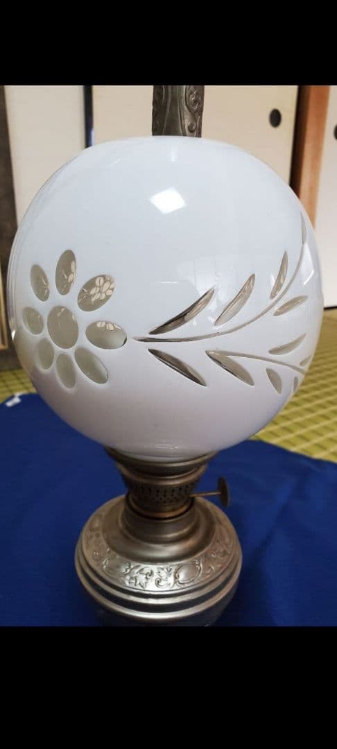 アンティークオイルランプ 小西KONISHI JAPAN 明治時代