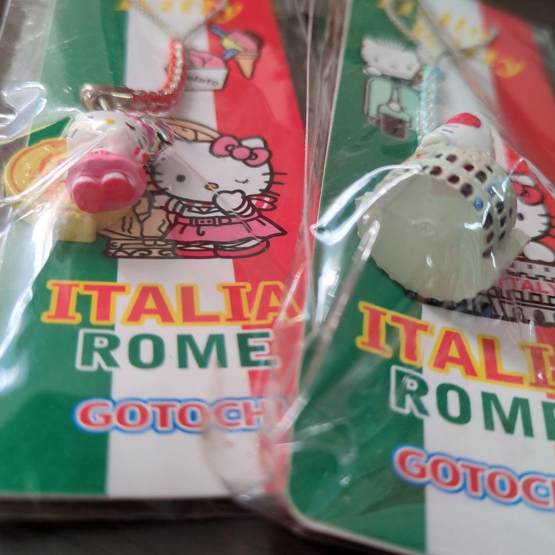 ハローキティ イタリアローマ ストラップ 2個セットご当地　真実の口　コロッセオ