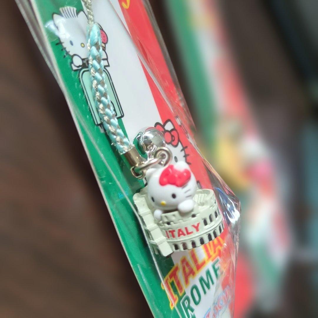 ハローキティ イタリアローマ ストラップ 2個セットご当地　真実の口　コロッセオ
